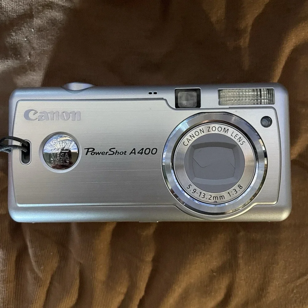 Canon‎ Powershot A400 Compact Digital Camera M4560 AA Battery Operation Works!!